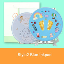 Load image into Gallery viewer, Baby Hand print Mud And Foot Print Baby HandPrint Footprint Imprint Kit Baby Souvenirs Baby Hand And Foot Mold Hundred Days Gift