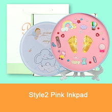 Load image into Gallery viewer, Baby Hand print Mud And Foot Print Baby HandPrint Footprint Imprint Kit Baby Souvenirs Baby Hand And Foot Mold Hundred Days Gift
